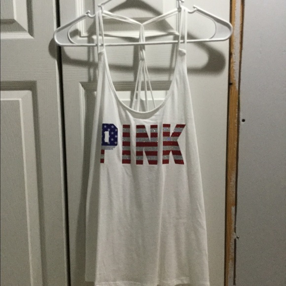 PINK Victoria's Secret Tops - Victoria’s Secret Pink Bling America tank top